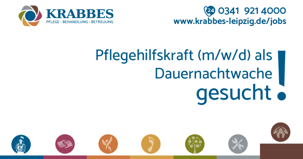 Pflegehilfskraft (m/w/d) als Dauernachtwache in Leipzig-Portitz Pflegehilfskraft (m/w/d) als Dauernachtwache in Leipzig-Portitz